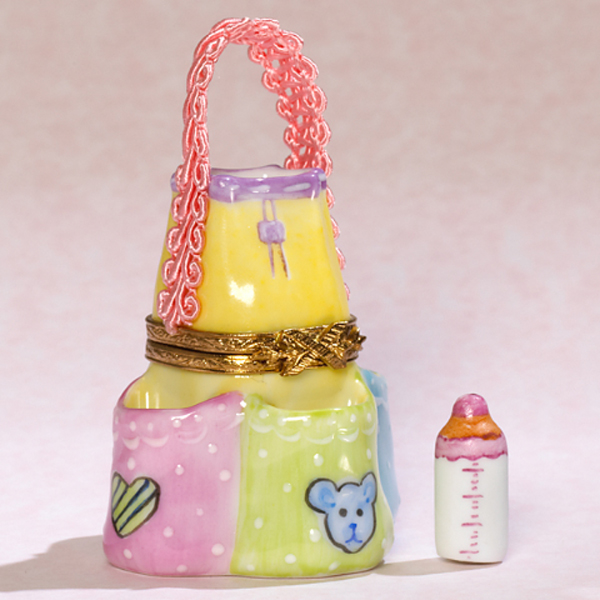 Limogs Baby Bag Box with Baby Bottle