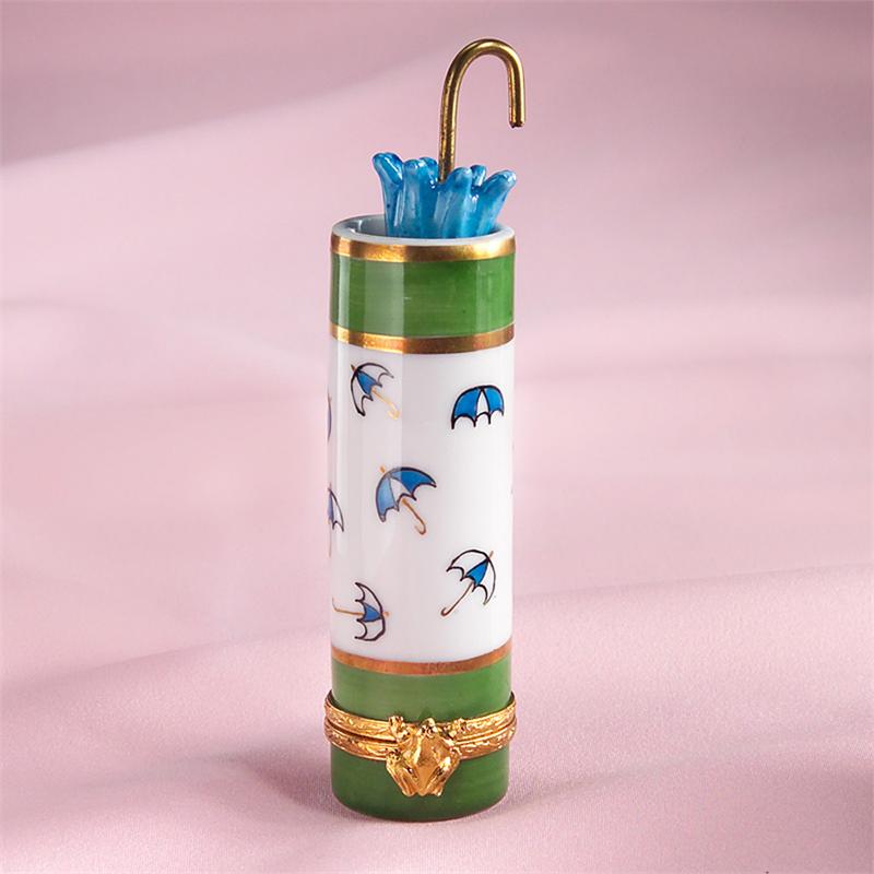 Limoges Artoria Umbrella Holder with Loose Blue Umbrella Box